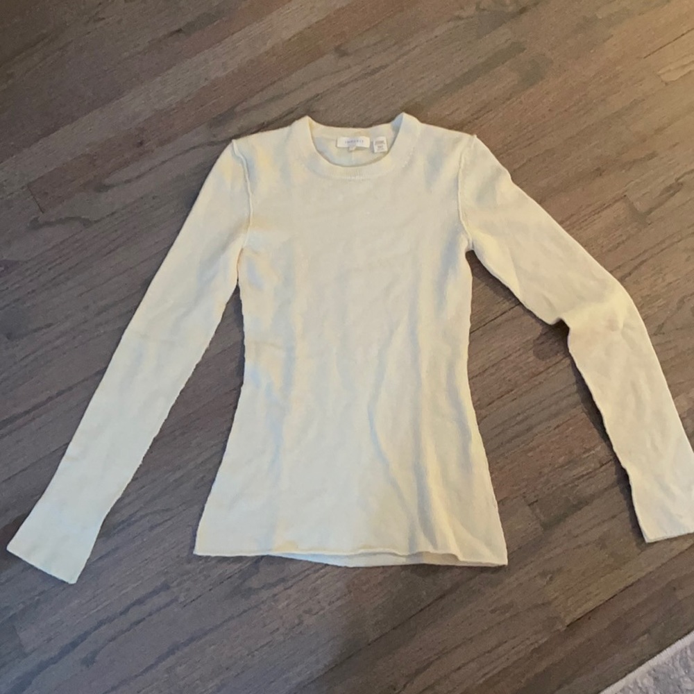 Inhabit Pale Yellow Cashmere Sweater